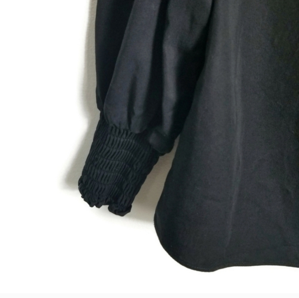 Designers Remix Long Sleeve Off Shoulder Odile Top in Black 4-6 - Picture 7 of 9